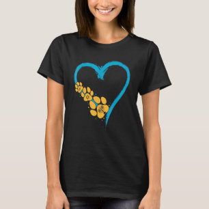 Dog Paw Print Menorah Hanukkah Chanukah Jewish H T-Shirt