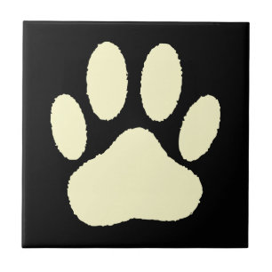 Dog Paw Print Pet Lover Custom Tile