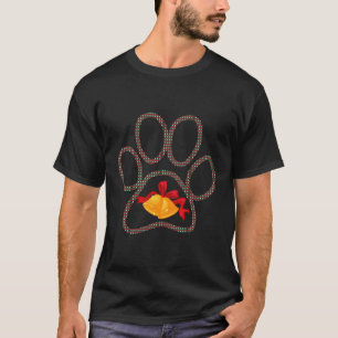 Dog Paw Print Puppy Tree Pattern Cool Xmas Gifts F T-Shirt