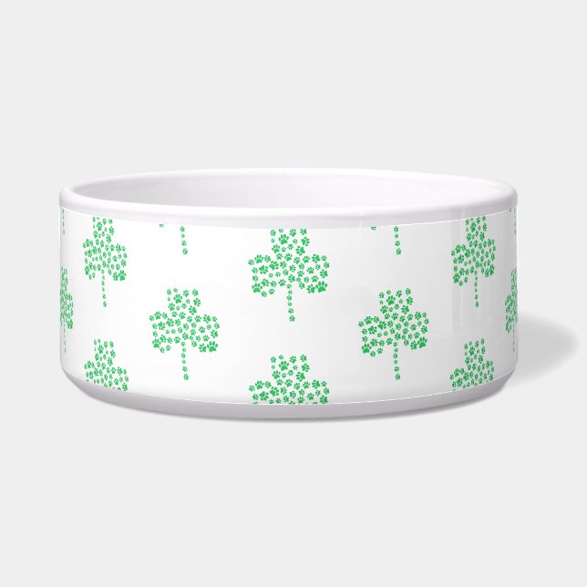 Dog Paw Print Shamrock Pattern (Front)