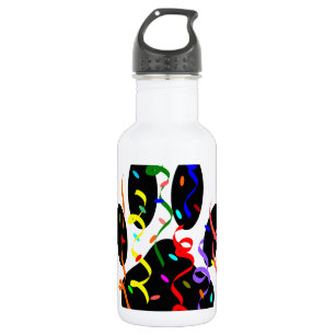 Dog Paw Print With Confetti And Streamer 532 Ml Water Bottle