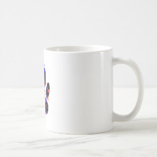 Dog Paw Print With Confetti And Streamer Coffee Mug