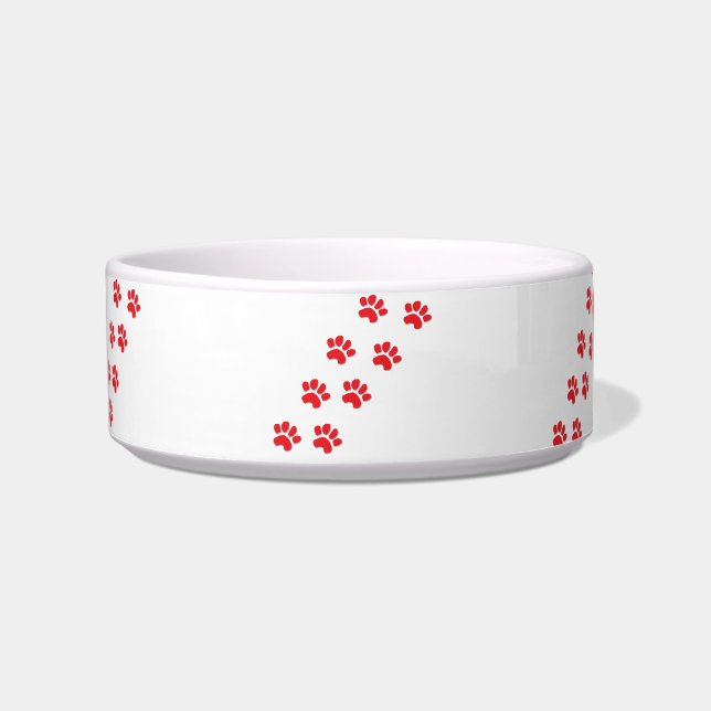 Dog Paw Prints Bowl (Front)