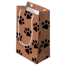 Dog Paw Prints Brown