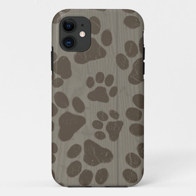 Dog Paw Prints Case-Mate iPhone Case (Back)