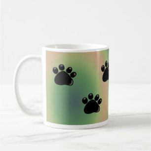 Dog Paw Prints Coffee Mug