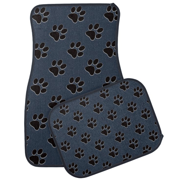 Dog Paw Prints Floor Mats Zazzle