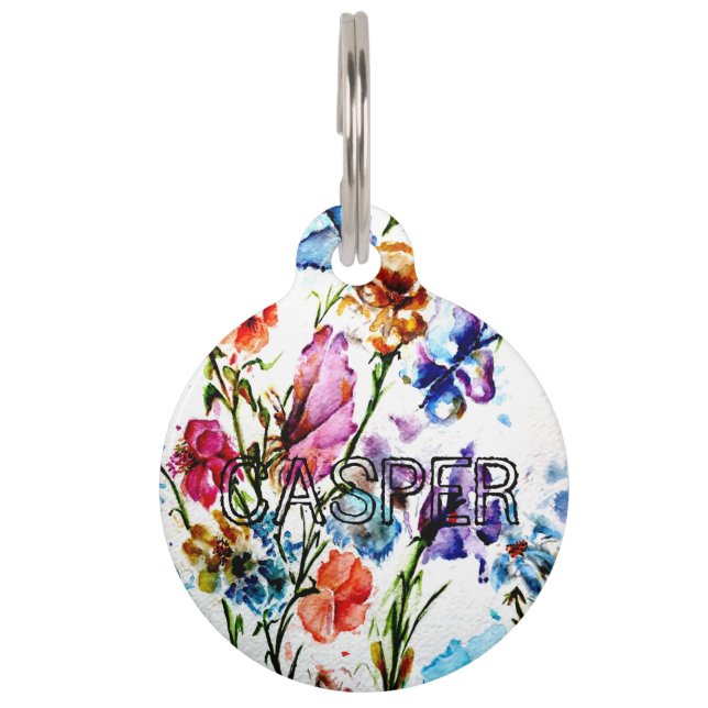 DOG PAW PRINTS | LARGE DOG TAG (Front)