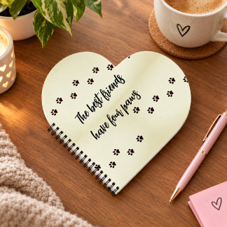Dog Paw Prints Notebook