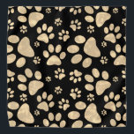 Dog Paw Prints Sepia Bandana<br><div class="desc">Dog Paw Print Pattern in a sepia brown tone design. great for dogs,  cats,  pet lovers.</div>