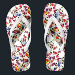 DOG PAW PRINTS WATERING CAN FLIP FLOPS<br><div class="desc">DOG PAW PRINTS – colourful delicate flowers and butterflies painted using my dog’s paws dipped in non-toxic watercolor paints – share your love of dogs with family and friends, young and old, on any occasion, any celebration, any holiday. Make your personal Gift Giving with style and love. Be as original...</div>