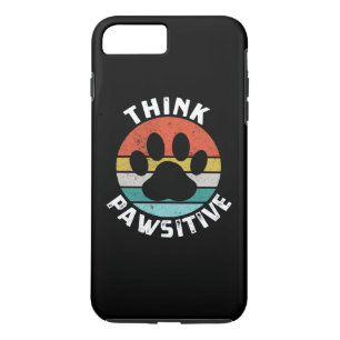 Dog Paw Think Pawsitive Dog Lover Case-Mate iPhone Case