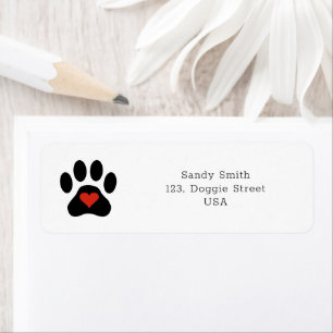 Dog Paw with heart