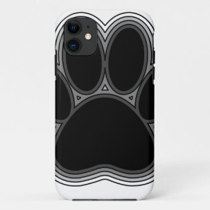 Dog Paw With Outlines iPhone 11 Case
