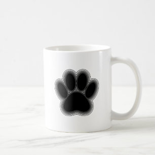 Dog Paw With Outlines Coffee Mug