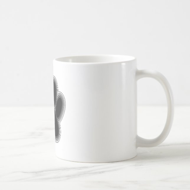 Dog Paw With Outlines Coffee Mug (Right)