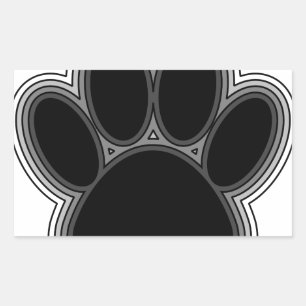 Dog Paw With Outlines Sticker