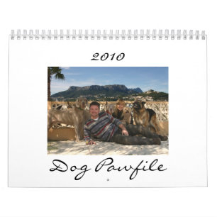 Dog Pawfile Calendar 2010