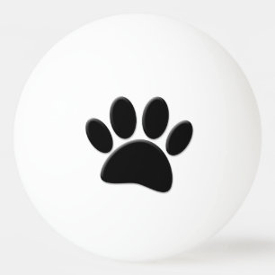 Dog Pawprint Ping Pong Ball