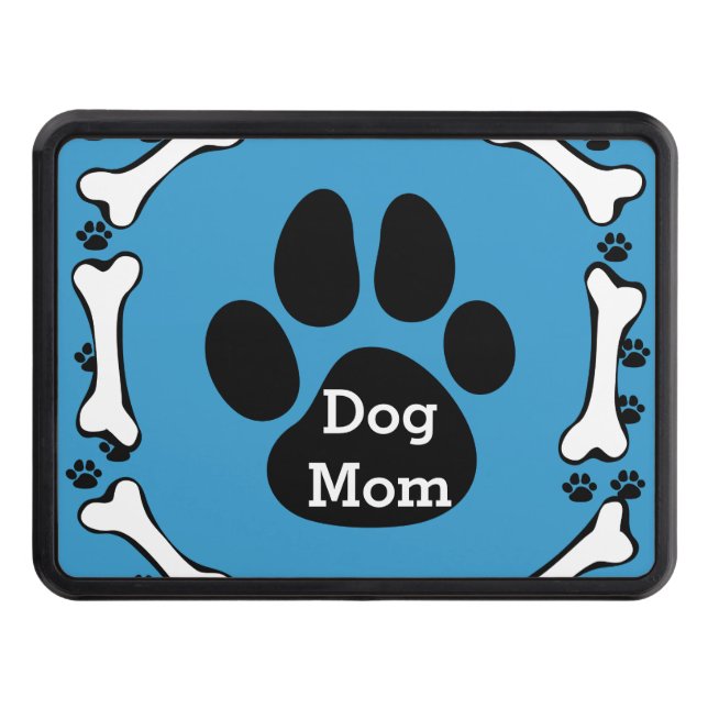 Dog Paws and Dog Bones Trailer Hitch Trailer Hitch Cover (Front)