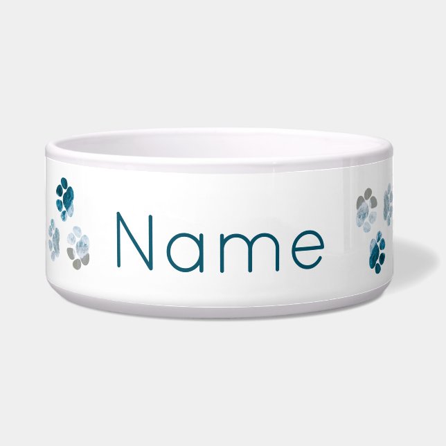 Dog Paws- Beach Waves and Sand Beach Pet's Name (Front)