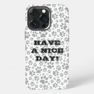 Dog Paws Black and White Polka Dot  Case-Mate iPho iPhone 13 Pro Case