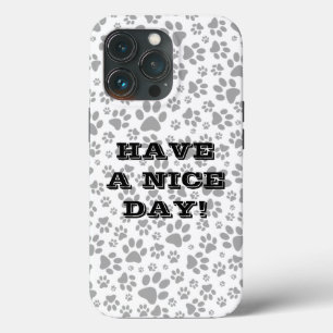 Dog Paws Black and White Polka Dot  Case-Mate iPho iPhone 13 Pro Case