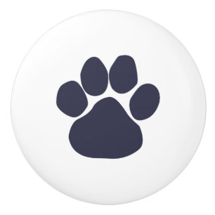 Dog Paws Decorative Ceramic Knob