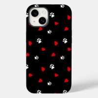 Dog Paws Heart Pattern