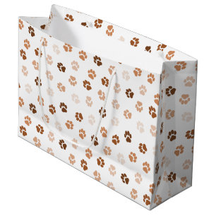 Dog paws large gift bag