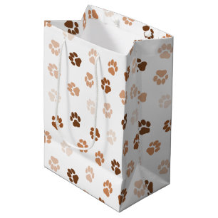 Dog paws medium gift bag
