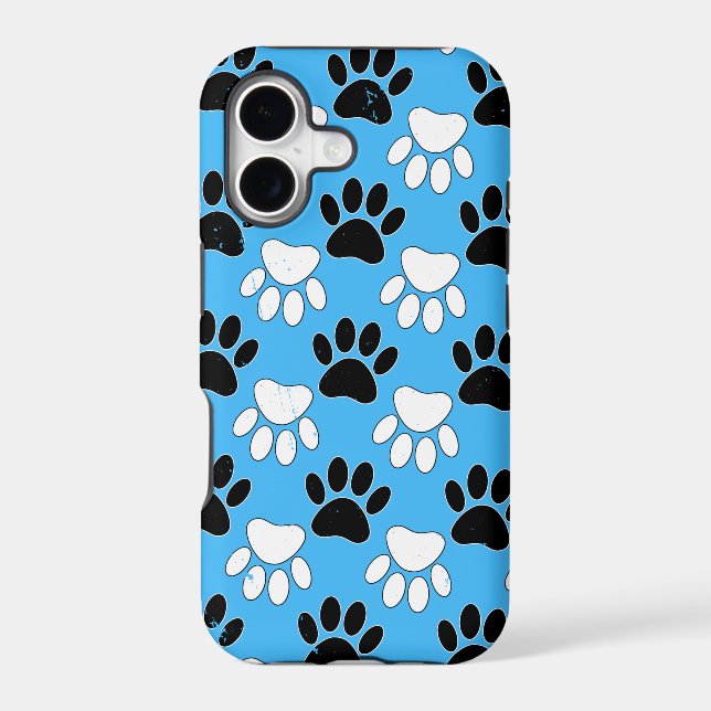 Dog Paws On Blue Background (Back)