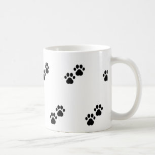 Dog Paws on White Coffee Mug