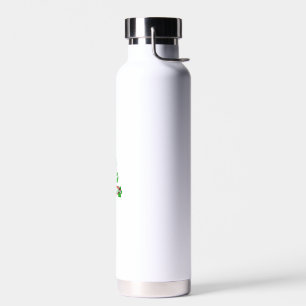 Dog Paws Print Christmas Tree for Dog Lovers  Water Bottle