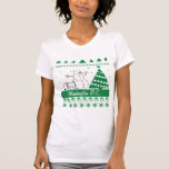 Dog Peeing on Snowman Ugly Christmas Sweater City<br><div class="desc">Dog Peeing on Snowman Ugly Christmas Sweater Any City or Name - Are you hosting or going to an ugly sweater party and want to represent your hometown proudly? These ugly sweater t-shirts for women can be edited to change to your city name, state name or any text you would...</div>