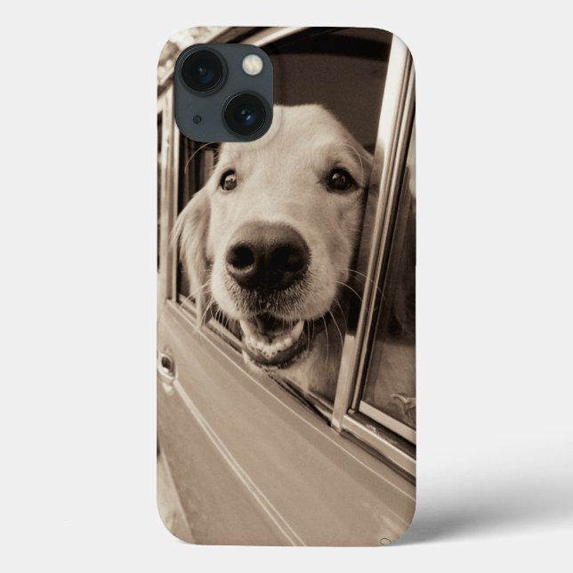 Dog Peeking Out a Car Window Case-Mate iPhone Case (Back)