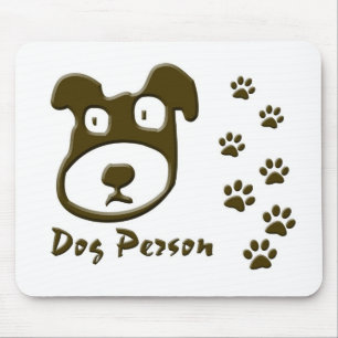 dog person mouse pad