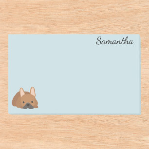 Dog Personalized French Bulldog Post-it Notes