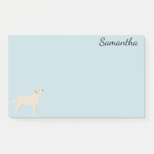 Dog Personalized Labrador Retriever Yellow Post-it Notes