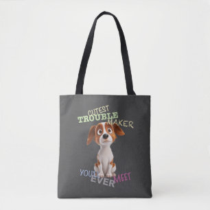 Dog Pet Cuttest Trouble Maker Cute Adorable Funny Tote Bag