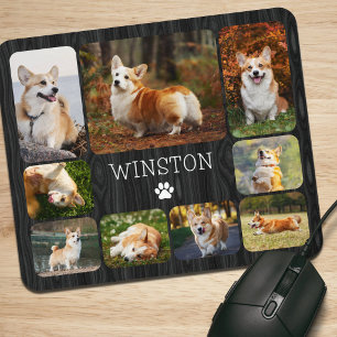 Dog Pet Lover Mom Dad Photo Collage Mouse Pad