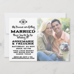 Dog pet Lover Wedding Invitation