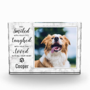 Dog Pet Memorial Photo Block