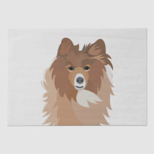 Dog Pet Sheltie Dog Tissue Paper
