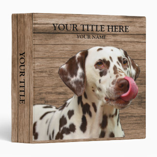 Dog Pet Wooden Elegant Vintage Binder