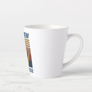DOG PEW PEW MADAFAKAS VINTAGE RETRO LATTE MUG