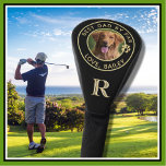 Dog Photo Best Dad By Par Custom Monogram * Golf Head Cover<br><div class="desc">There should be no question that golf is definitely more than just a game -- so it's especially appropriate to have a photo and a message that inspires. You can leave this message or write your own -- and then personalize with initials and the photograph. This is a wonderful gift...</div>