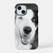 Dog Photo Black and White Personalizable