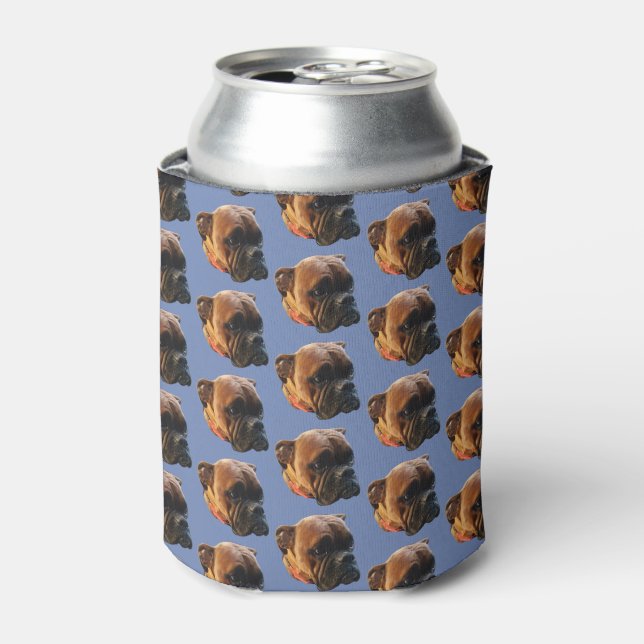 Dog Photo Boxer Puppy Can Cooler (Can Front)