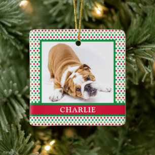 Dog Photo  Ceramic Ornament